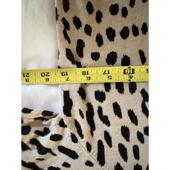 Chico's Womens Lightweight Sweater Animal Print Leopard Long Sleeve Size 1P MP - Picture 6 of 12